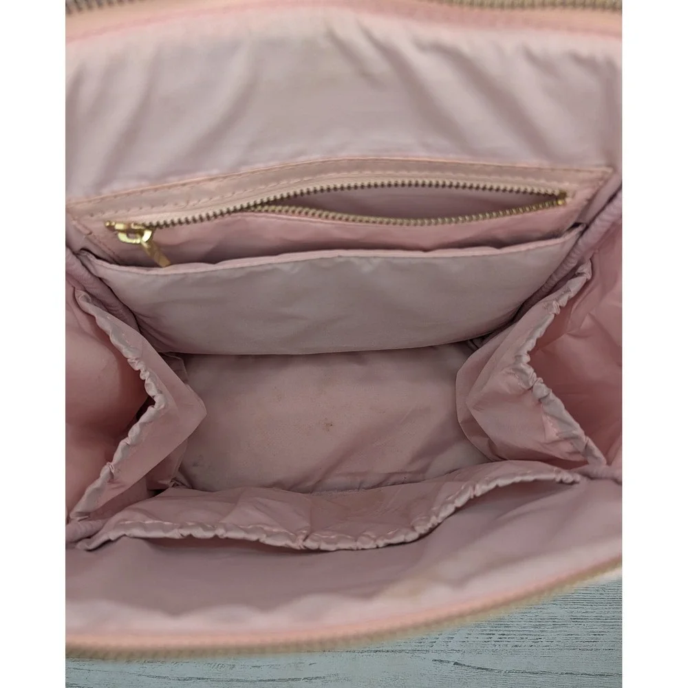 Freshly Picked Classic Diaper Bag Backpack Blush Pink Vegan Leather GoldHardware